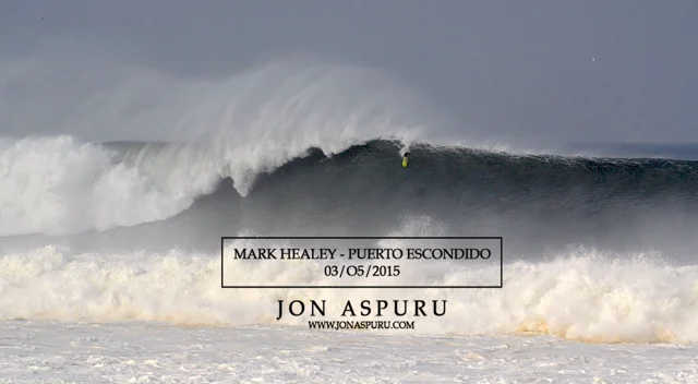 Brave Surfers Paddle into Large Waves at Puerto Escondido