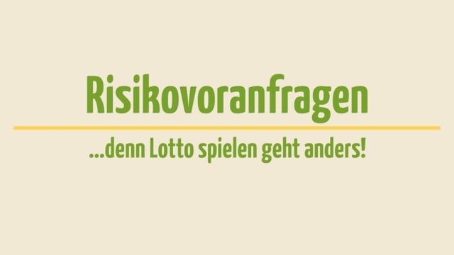 Risikovoranfrage