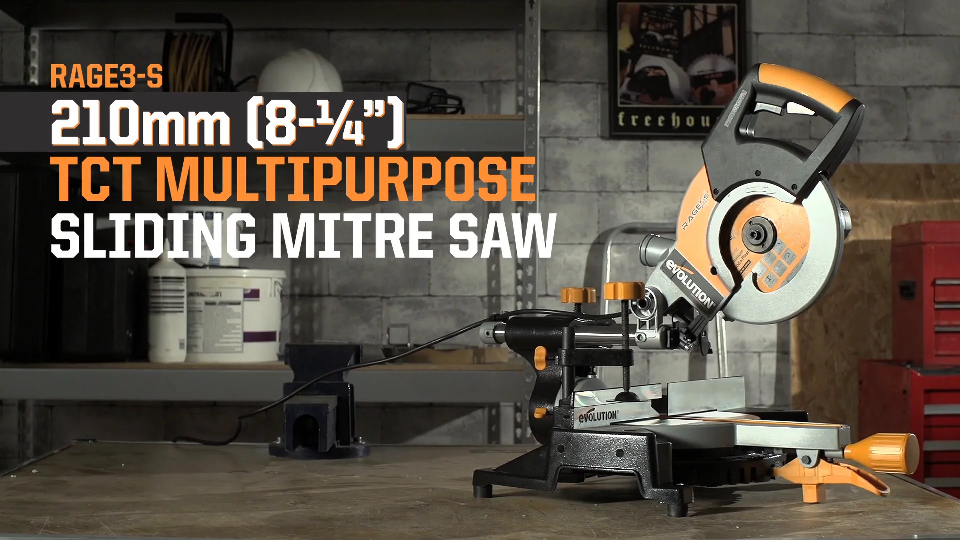 Evolution 210 deals sliding mitre saw