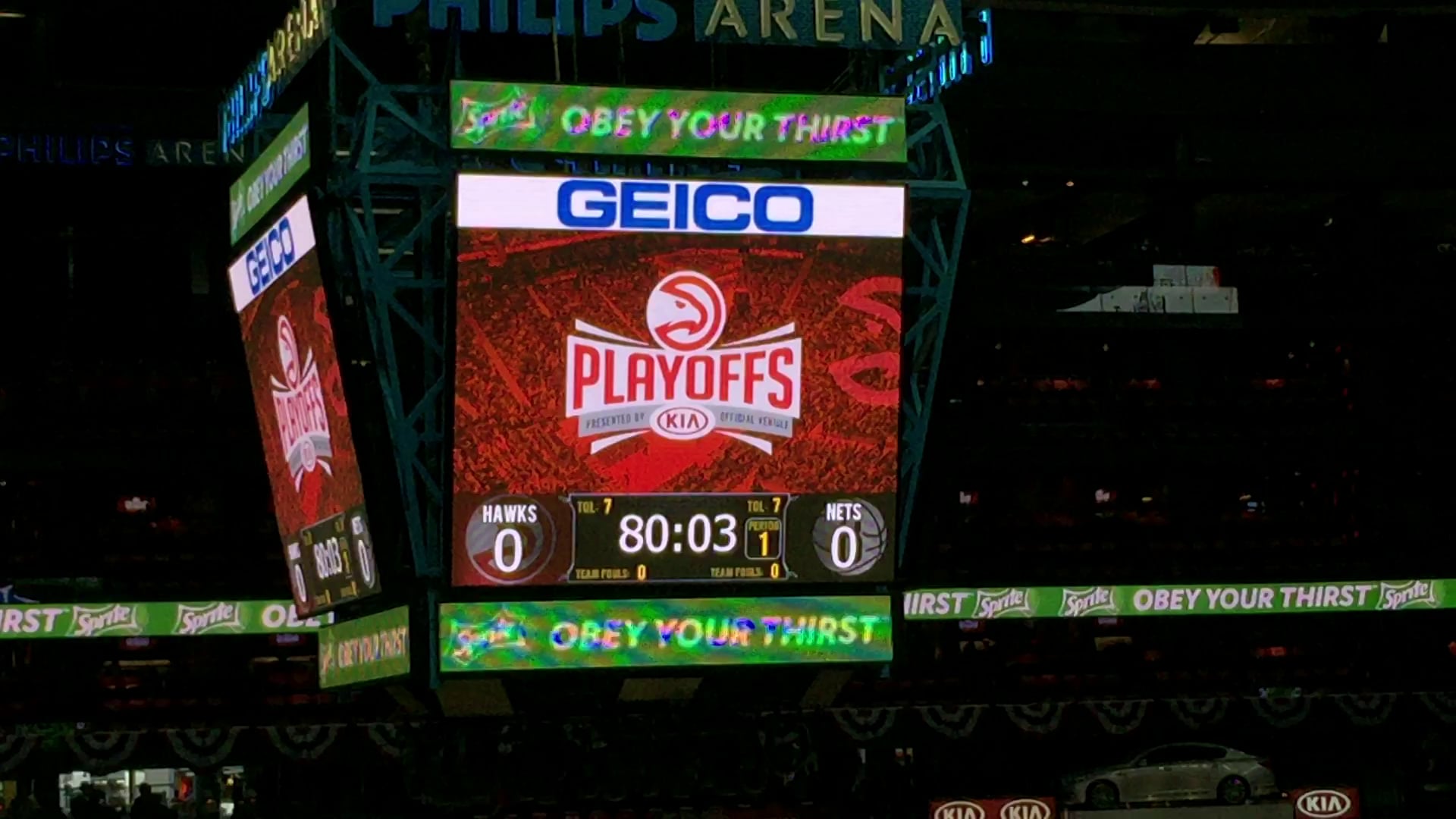 2015 Arena Signage Atlanta Hawks