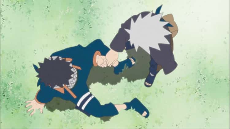 obito and kakashi fight