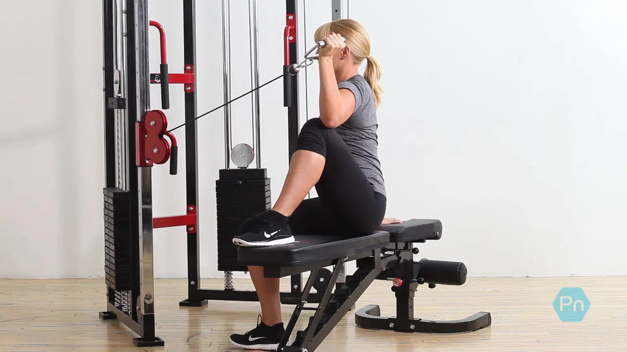 Women's Cable External Rotation on Knee on Vimeo