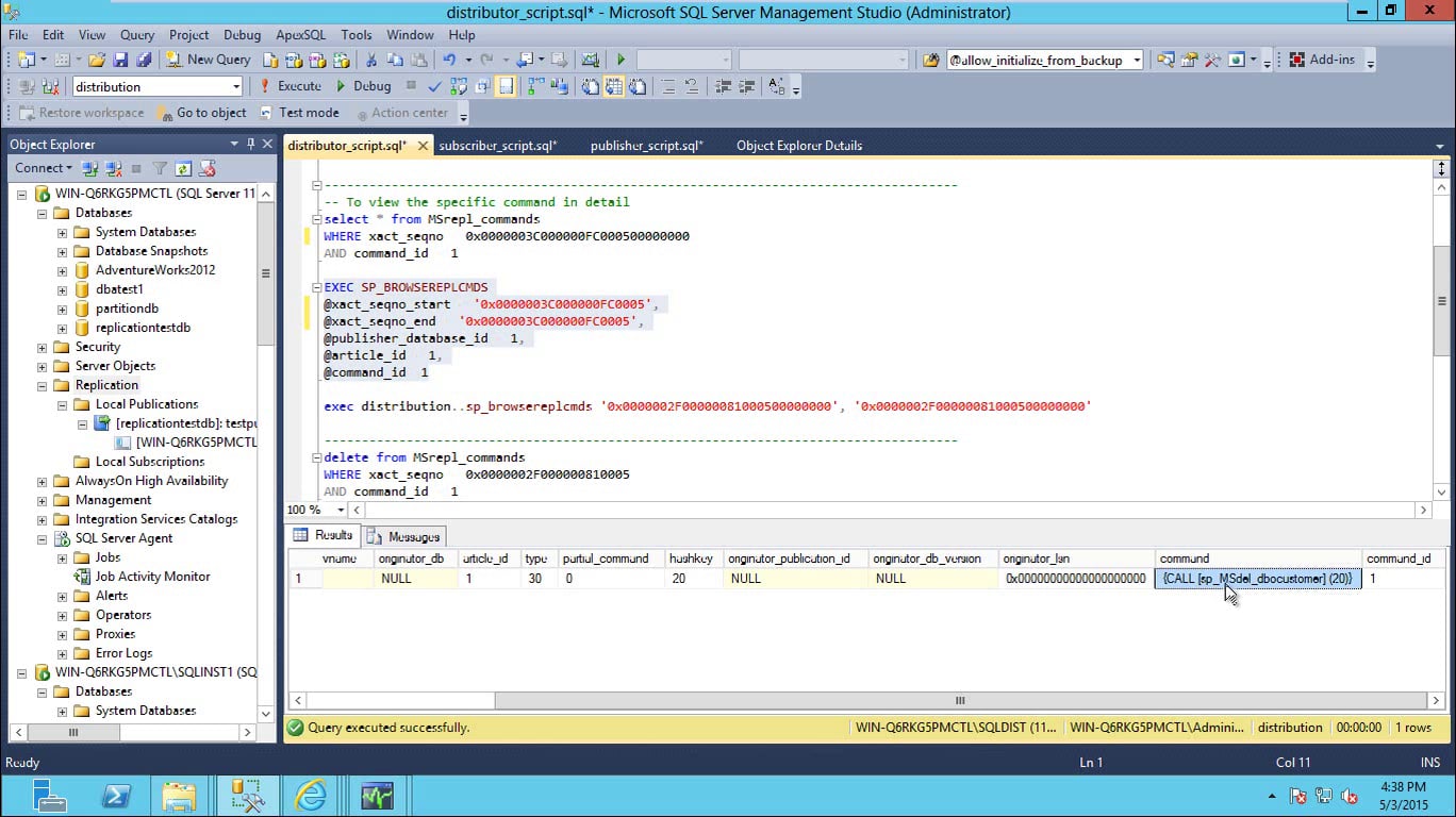 SQL Server Replication - Part 5 on Vimeo