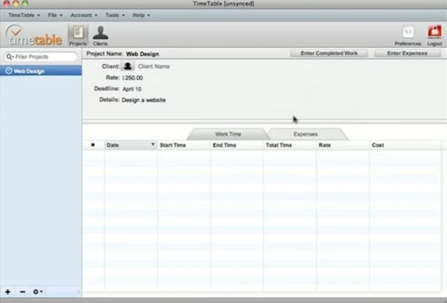 TimeTable Project Management on Vimeo