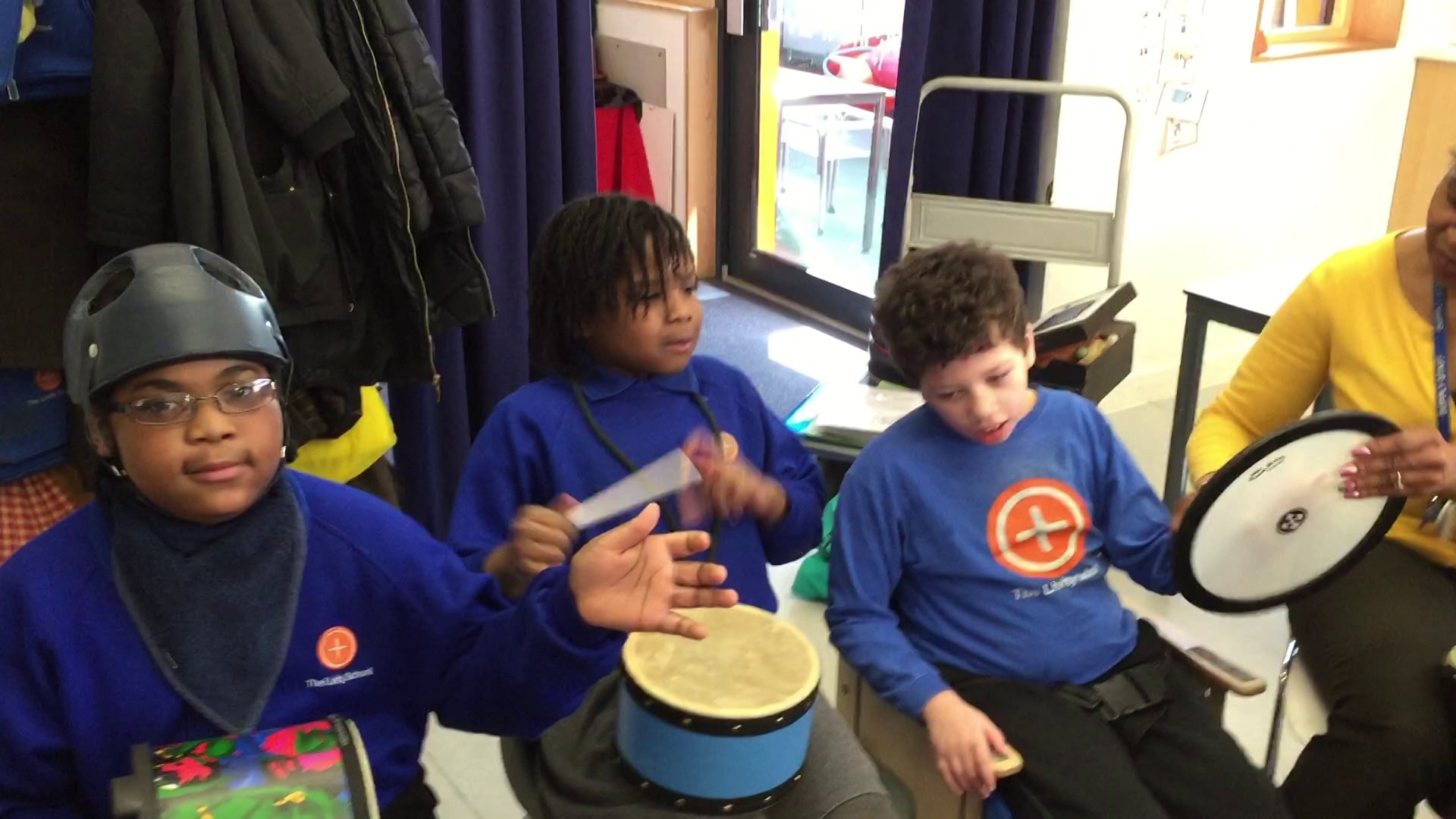 Drumming together