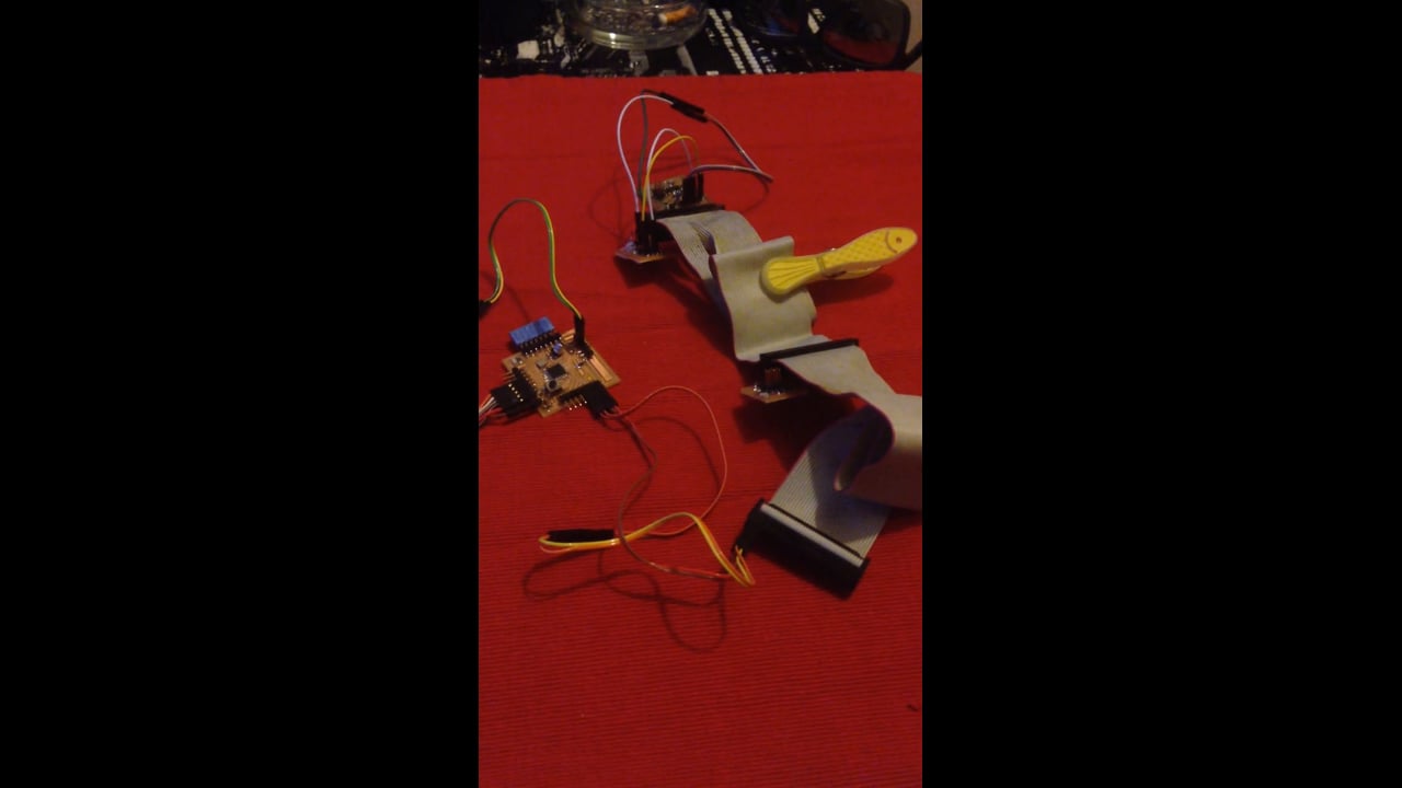 Networking using I2C and serial communication