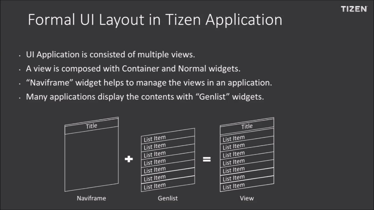 Tizen Native App Programming: Complex Graphical Design & Layout On Vimeo