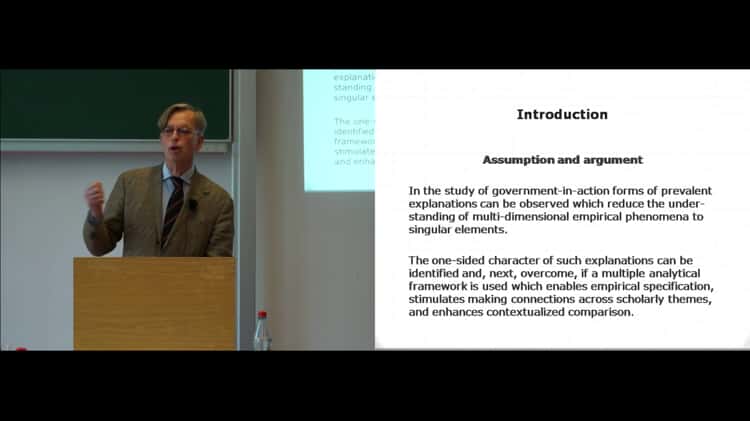 Prof. Dr. Peter Hupe - Beyond reductionism in the study of  government-in-action on Vimeo