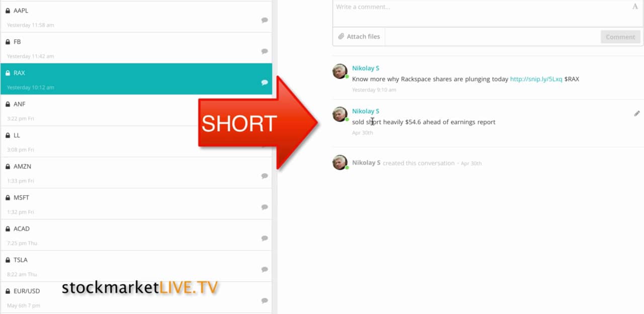 Live Stock News Sell Rackspace Stock Ahead of Earnings on Vimeo