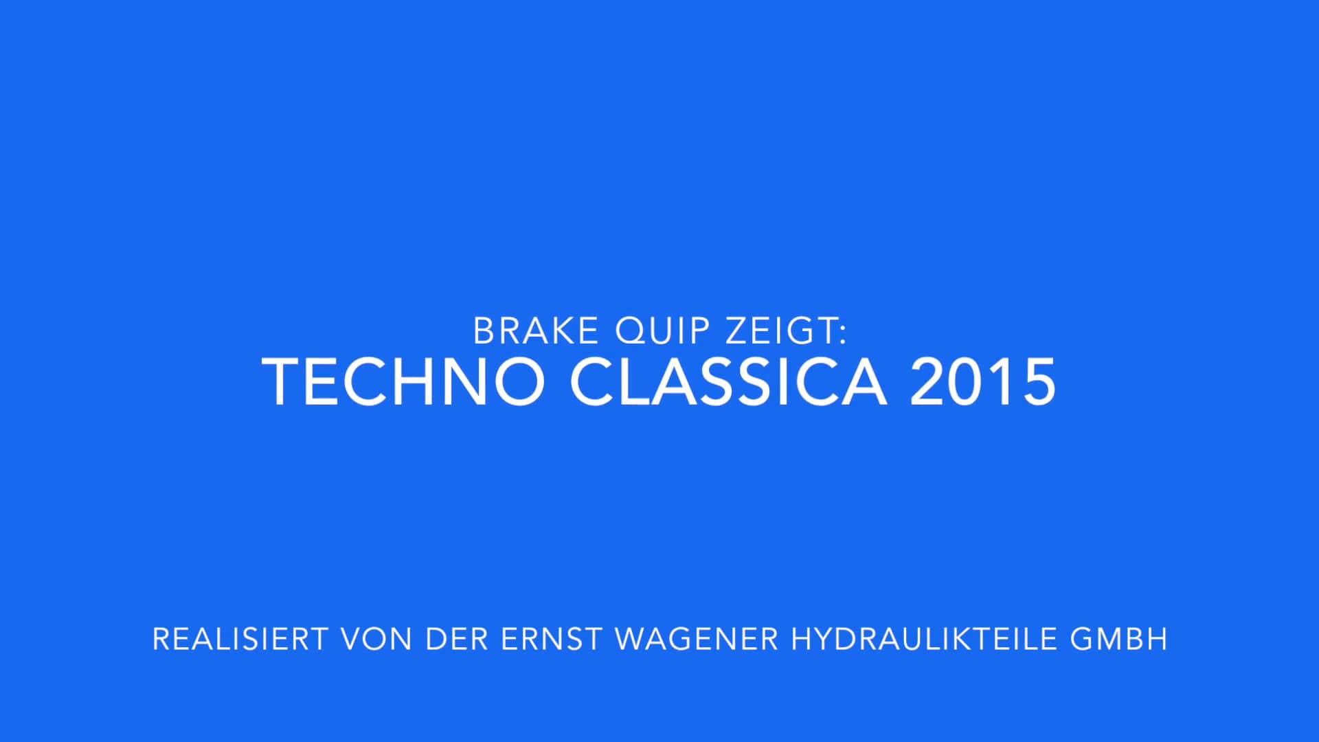 Mit BrakeQuip auf der TechnoClassica 2015 on Vimeo