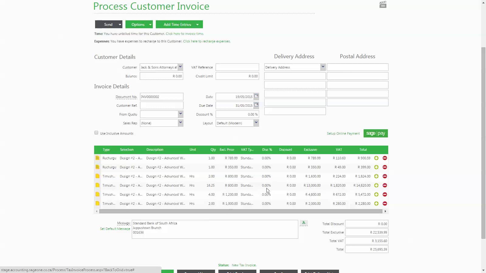 Sage One Time Tracking on Vimeo