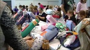 Trobada de puntaires de les comarques gironines a l'Escala