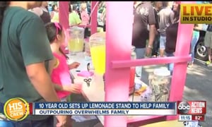 Girl's Lemonade Stand Raises Money After House Fire