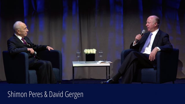 A Conversation between Shimon Peres and David Gergen