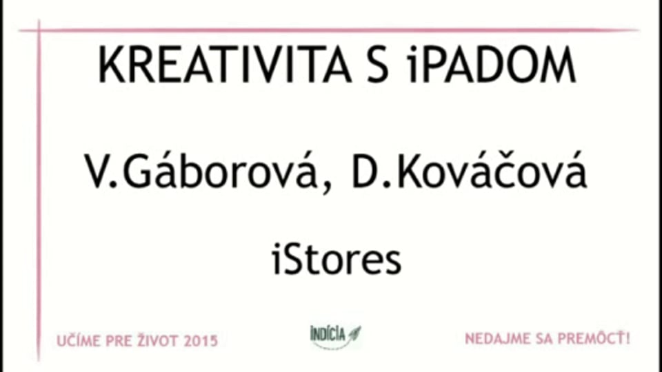 iStores - Kreativita s iPadom