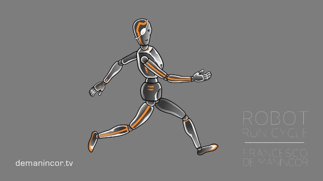Robot Run Cycle - Animation on Behance