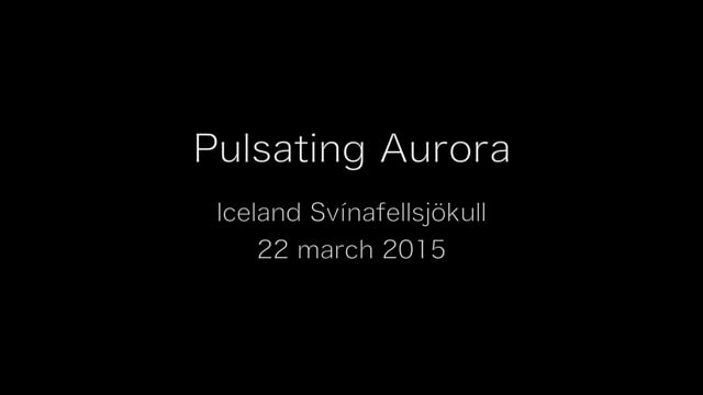 Pulsating Aurora over Iceland