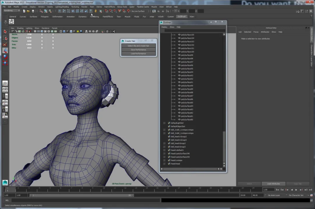hair script on Vimeo
