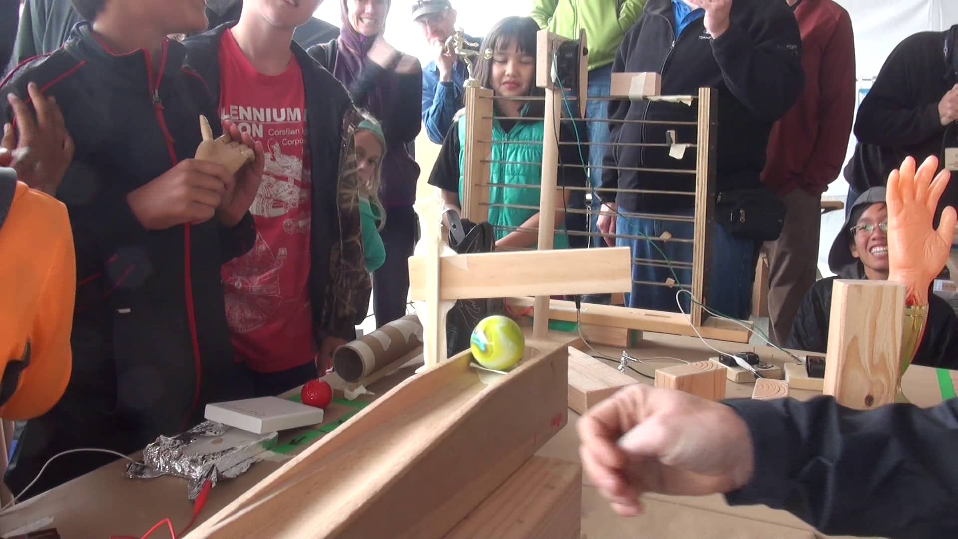 Maker Faire 2015 Chain Reaction setoff Saturday 1pm on Vimeo