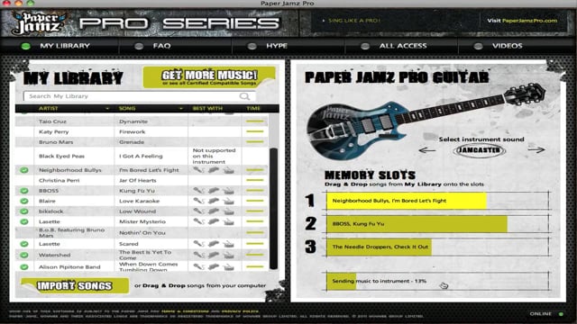 Paper jamz best sale pro guitar