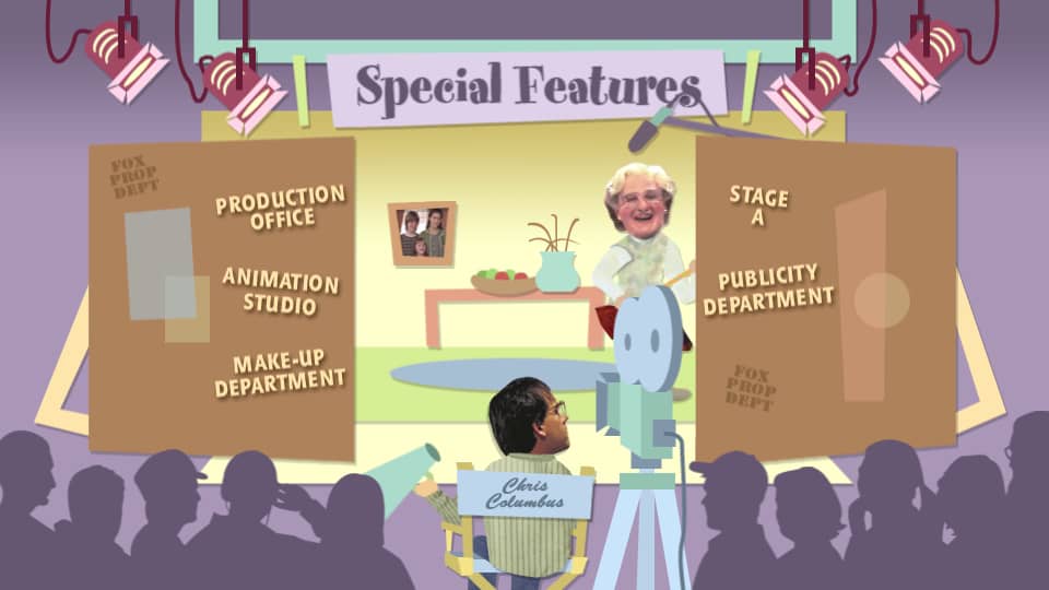 Mrs. Doubtfire: Behind the Seams Special Edition — DVD Menu (Disc 2) on ...