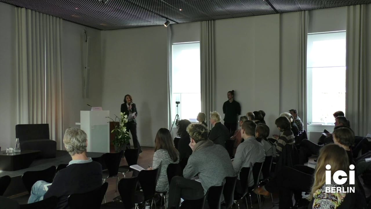 Introduction of Daniel C. Barber by Anna Tuschling [2, 1]