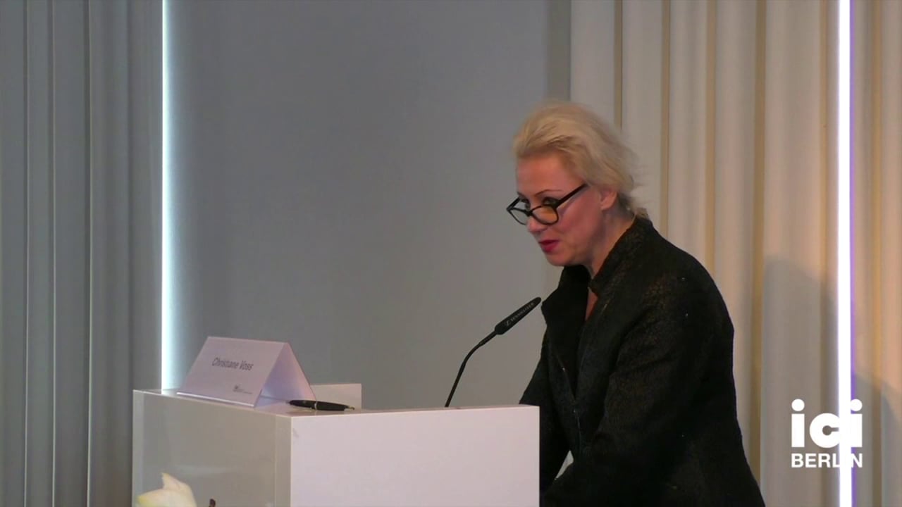 Talk by Christiane Voss [3, 2]
