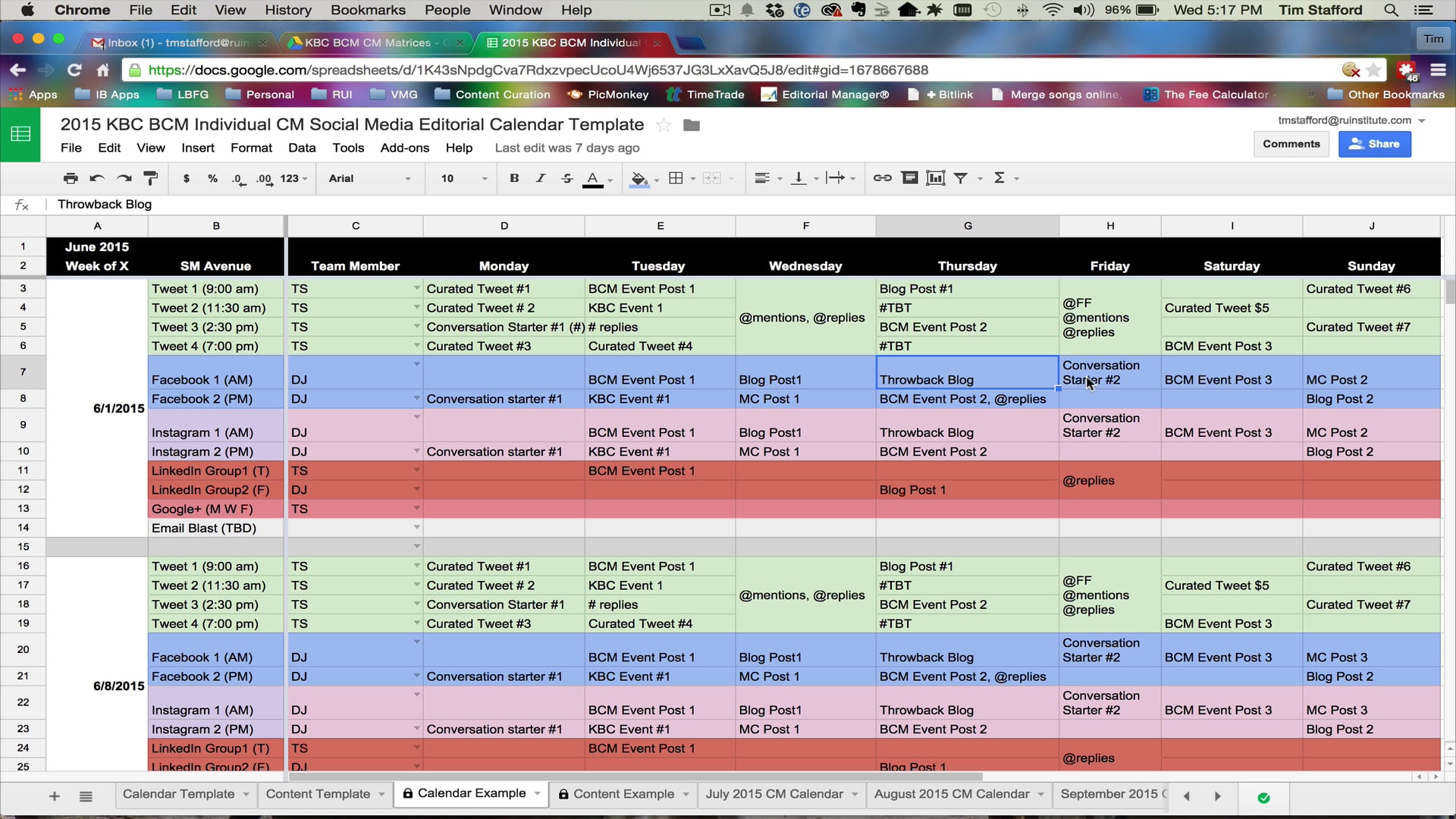 BCM SMM Editorial Calendar Tutorial on Vimeo