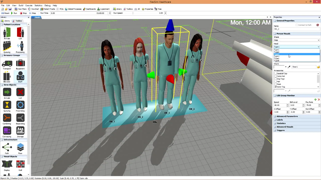 FlexSim Healthcare - Etapa básica de Layout on Vimeo