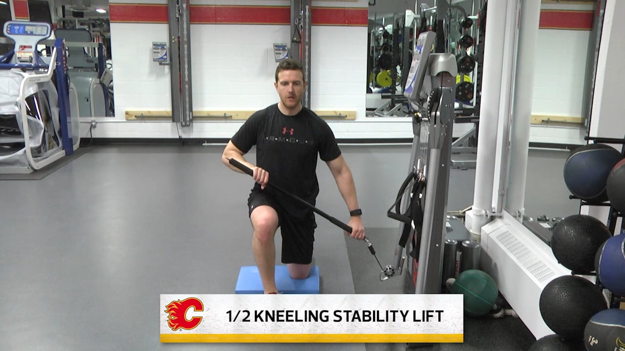 Half Kneeling Stability Lift on Vimeo