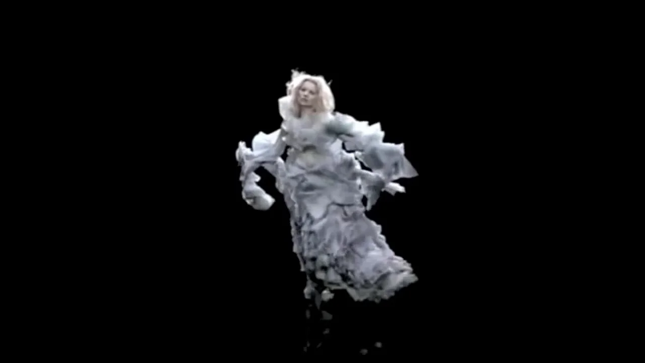 Kate Moss Hologram Video from Alexander McQueen Fall Winter 2006 Fashion Show