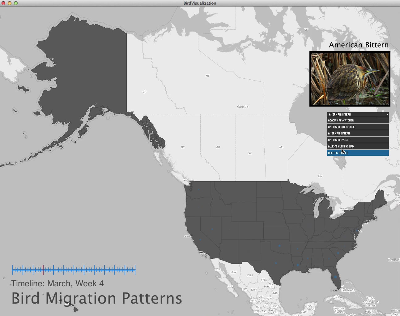 A Visualization of Bird Migration Patterns on Vimeo