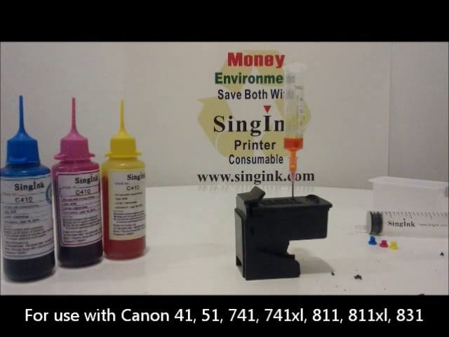 Bottle refill video for Canon