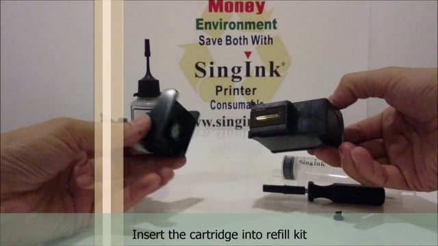 Bottle refill video for Canon cartridge PG 830, 40, 810, 740, 745 