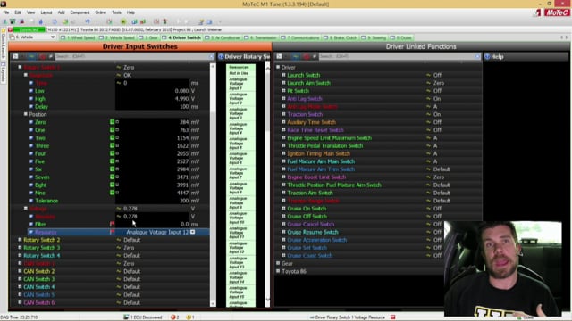 033 | Setting Up a Driver Rotary Switch on the Motec M1