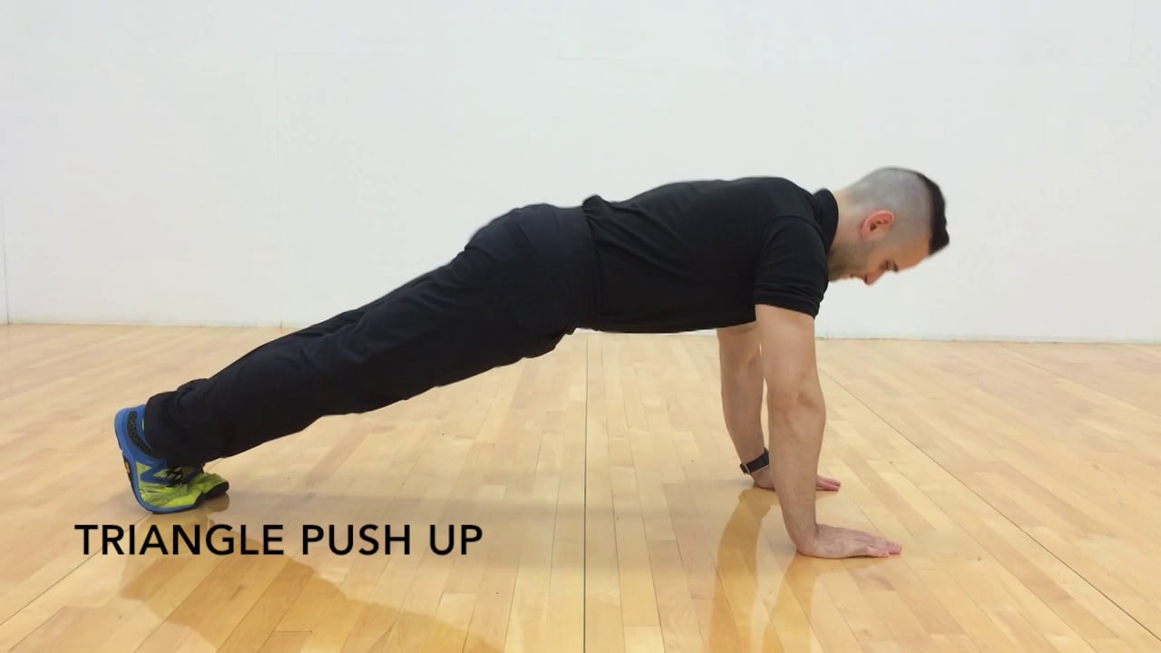Triangle Push Up on Vimeo
