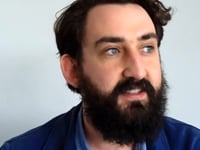Research student James Kaufman outlines his work