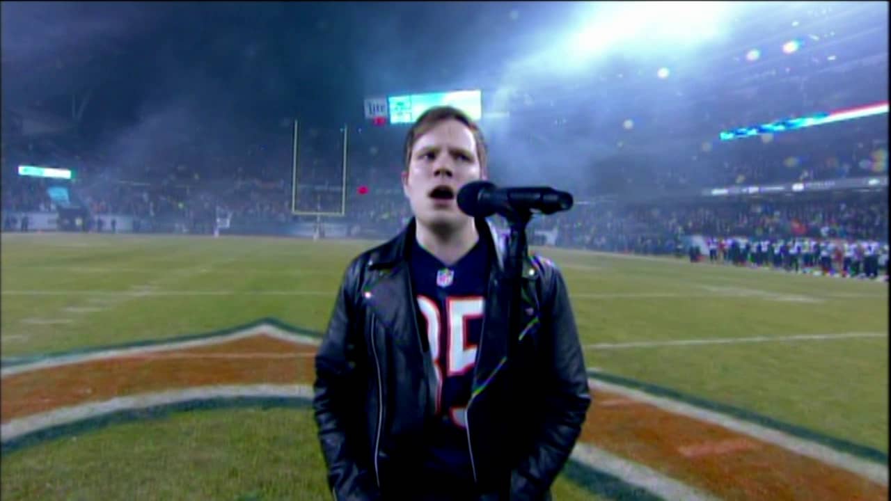 MNF NATIONAL ANTHEM PATRICK STUMP FALL OUT BOY on Vimeo