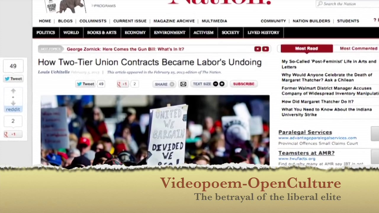 Open Culture - The Betrayal of the Liberal Elite