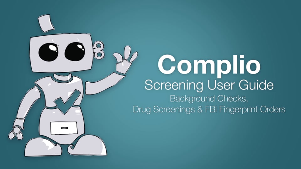 Complio Screening Users Guide