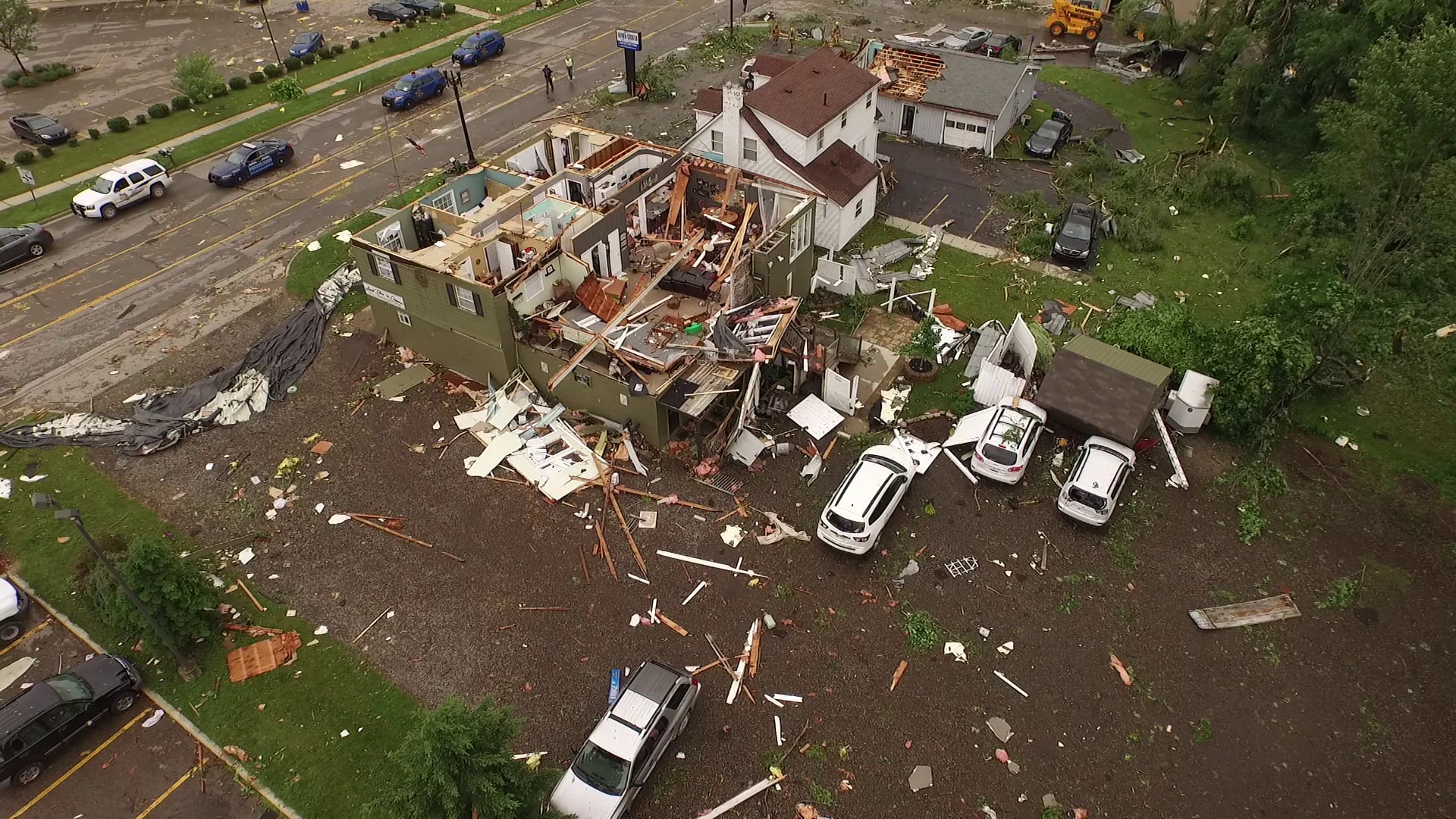 Portland MI Tornado Damage Clip 5 on Vimeo