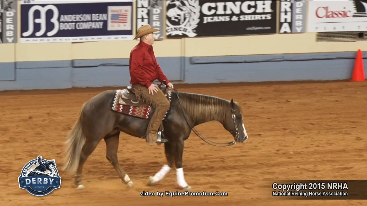 Snap Dun The Bases ridden by Justin W Mathison - 2015 NRHA Derby Open Derby  (Sec. 2)