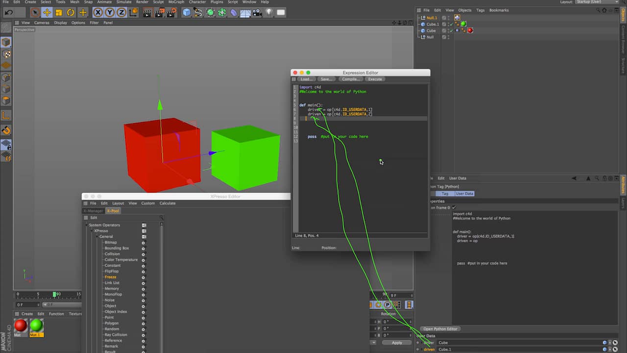 Cinema 4D Xpresso+Python Training // Freeze Node on Vimeo