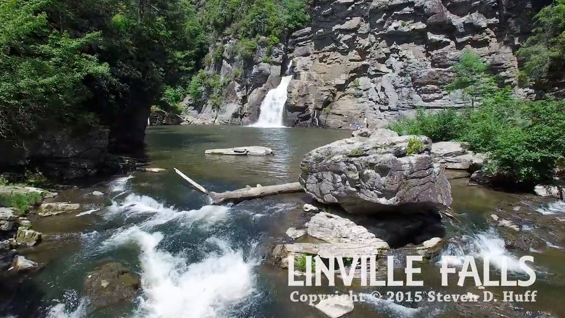 Linville Falls North Carolina Aerial Video by Steven Huff