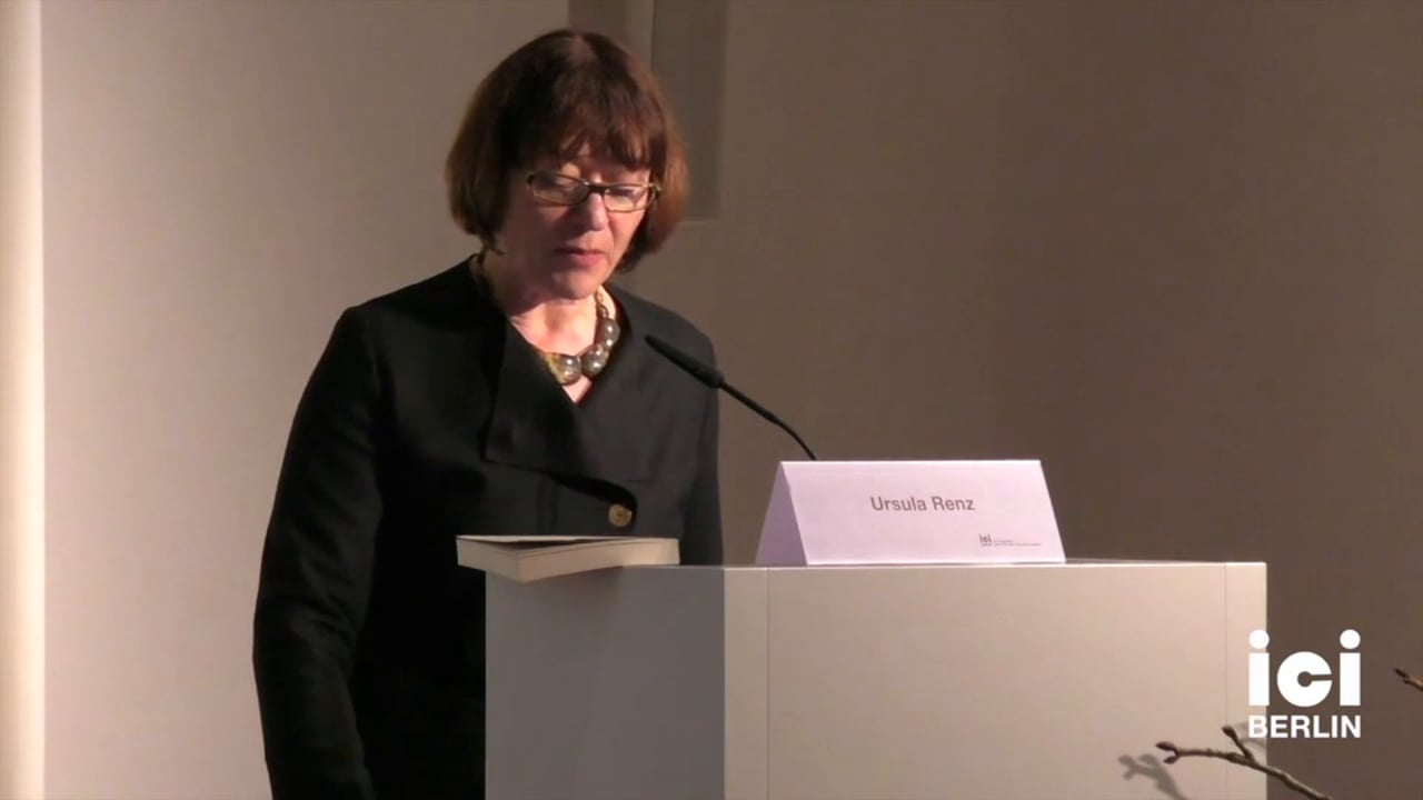 Introduction of Ursula Renz by Astrid Deuber-Mankowsky [2, 1]