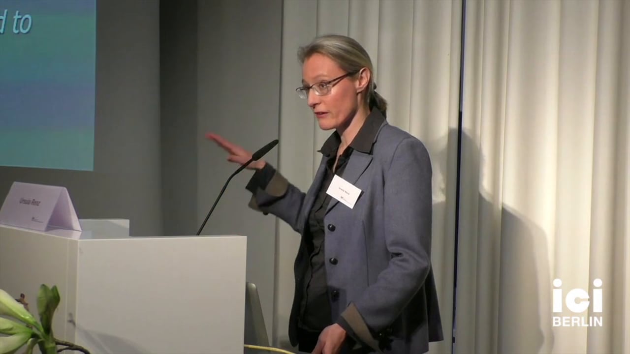 Talk by Ursula Renz [2, 2]
