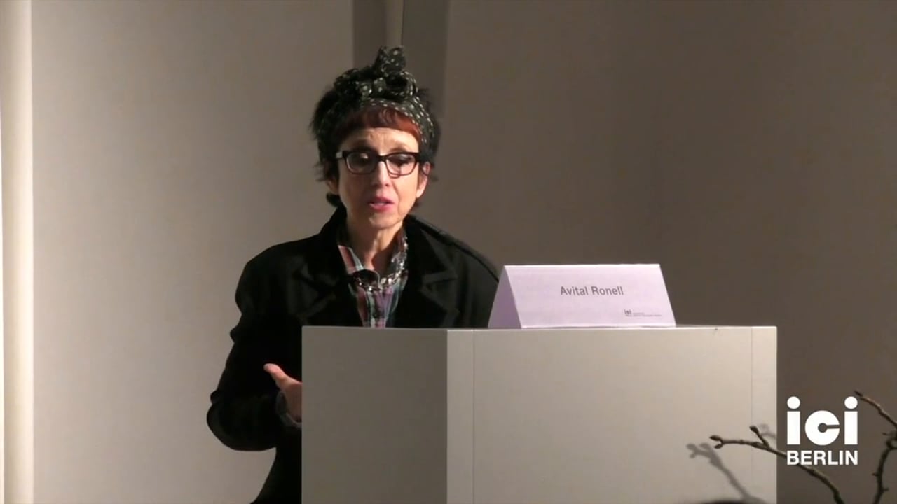 Discussion with Avital Ronell [4, 3]