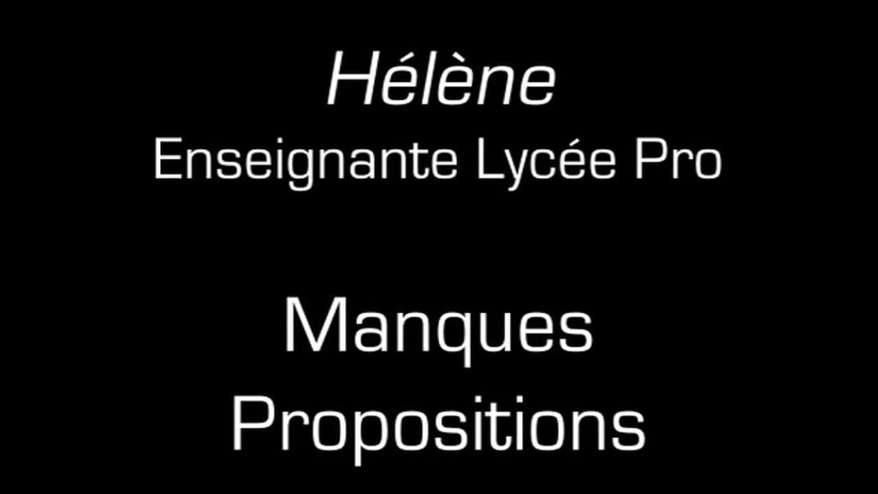 Hélène / Manques propositions