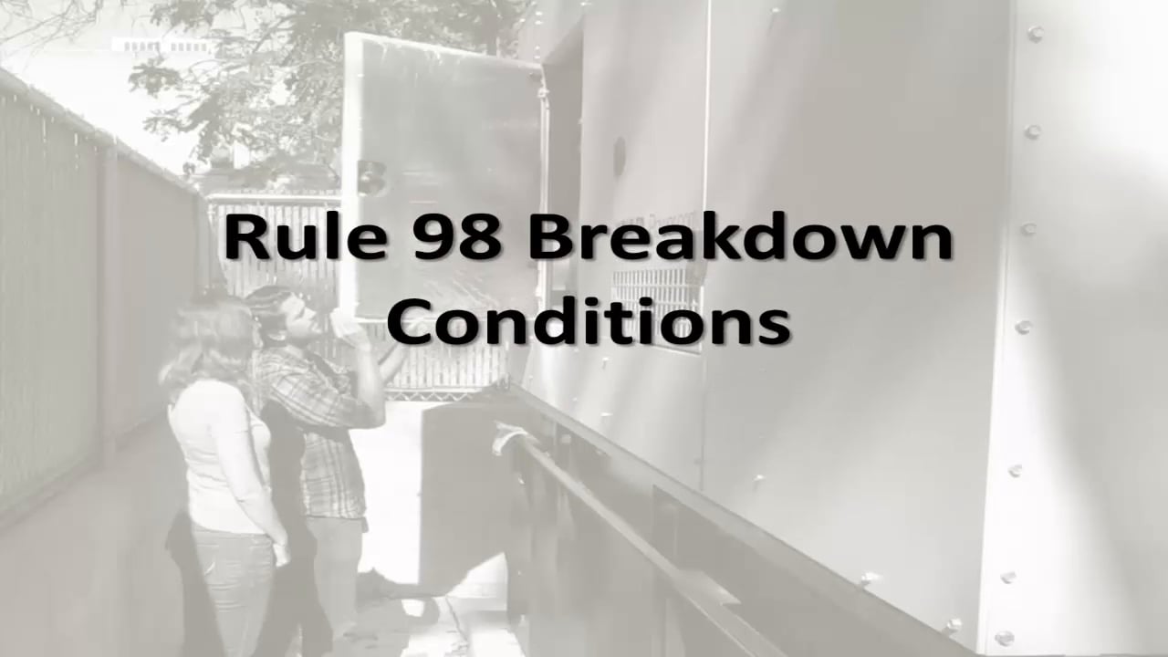 Rule 98 Breakdown Conditions on Vimeo