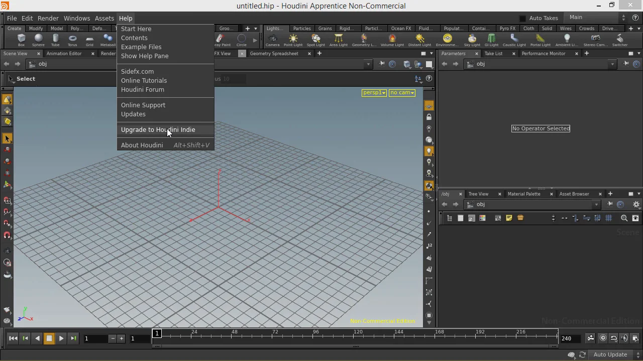 Houdini Apprentice to Indie Upgrade | Windows